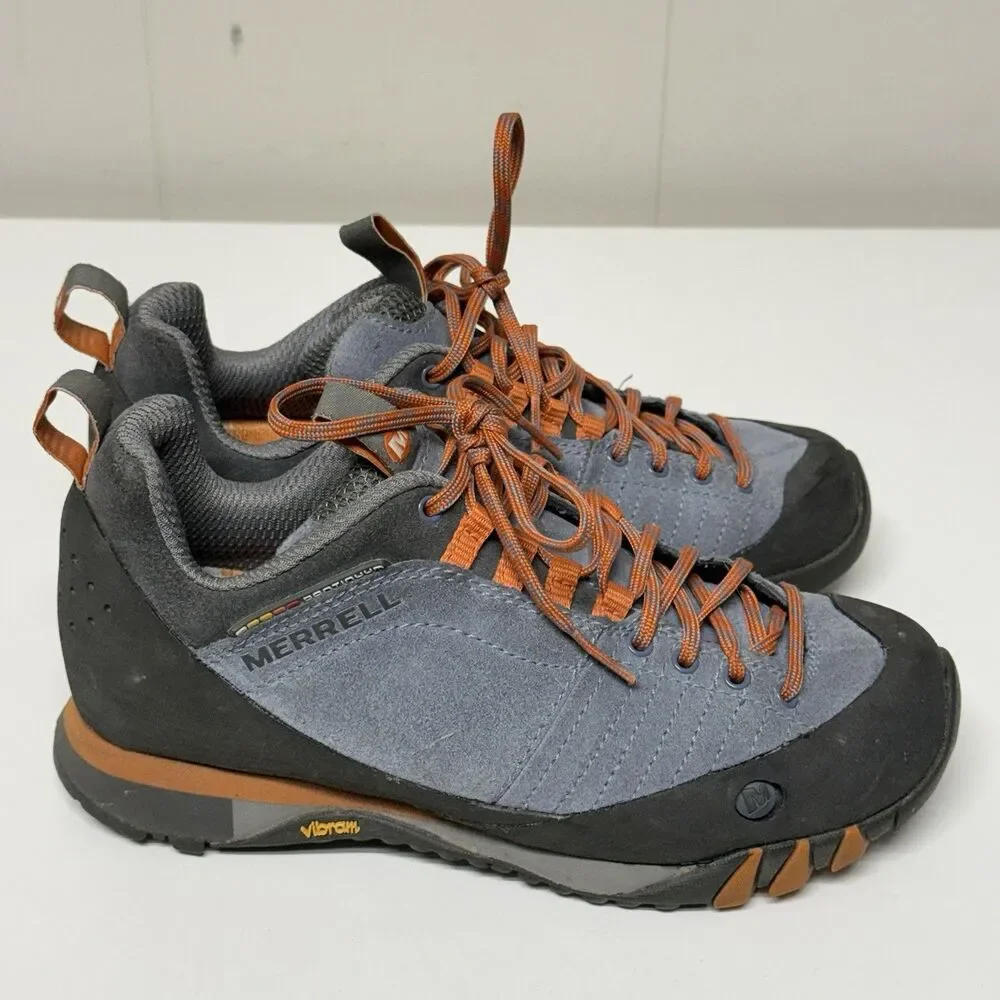 Merrell Continuum Jam Periwinkle Hiking Approach Shoes Vibram Sole Women 5 GUC